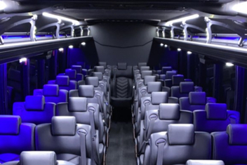 Boynton Beach Charter Bus Interior