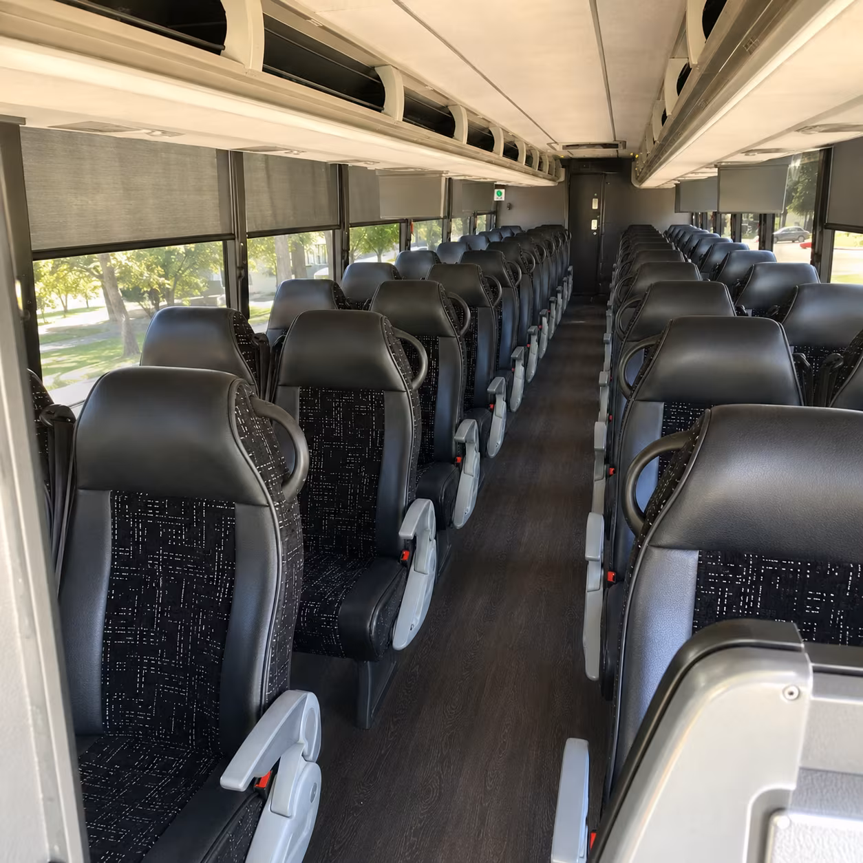 boynton beach charter bus rental interior