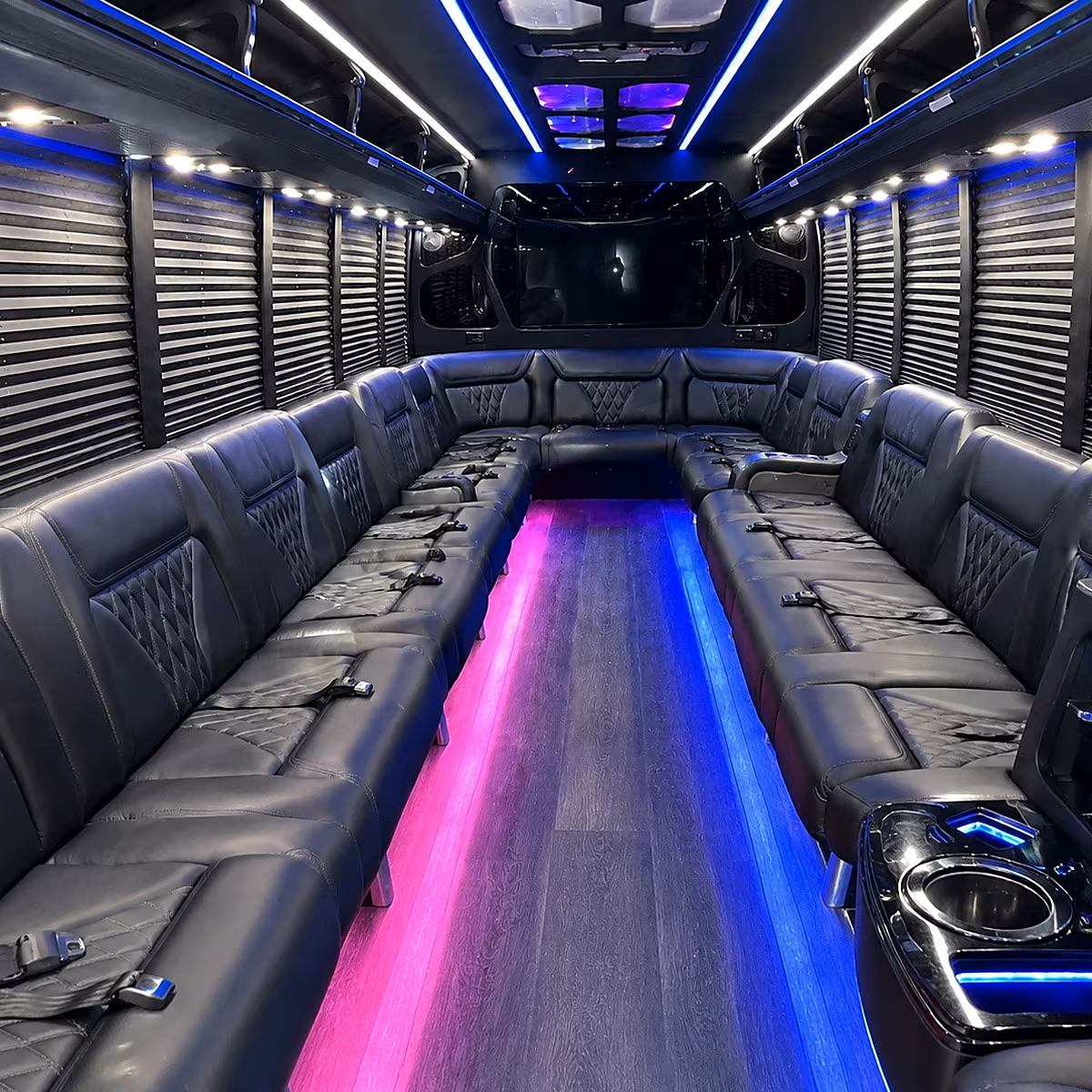 boynton beach party bus rental interior